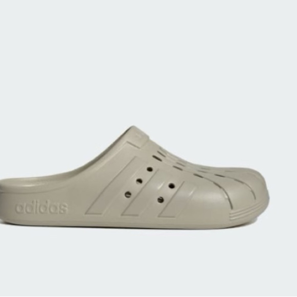 Adidas Adilette Clogs Sportswear Sandles Slides Putty Grey Unisex